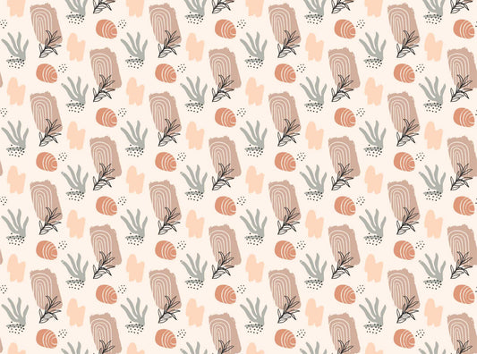 Trendy Earthy Watercolor Wallpaper