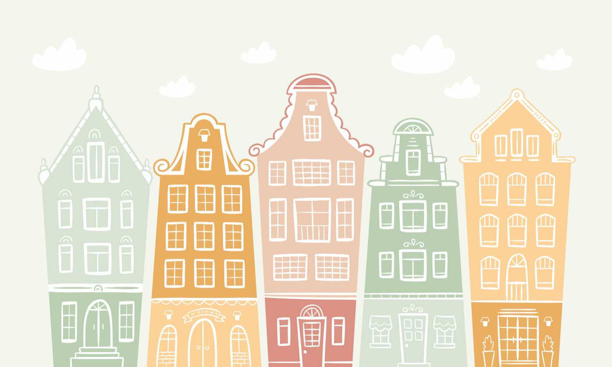 Trendy Kids Room Building Wallpaper Murals in your room