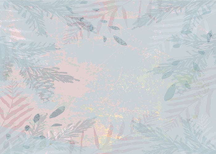 Abstract Botanical Wallpaper Mural