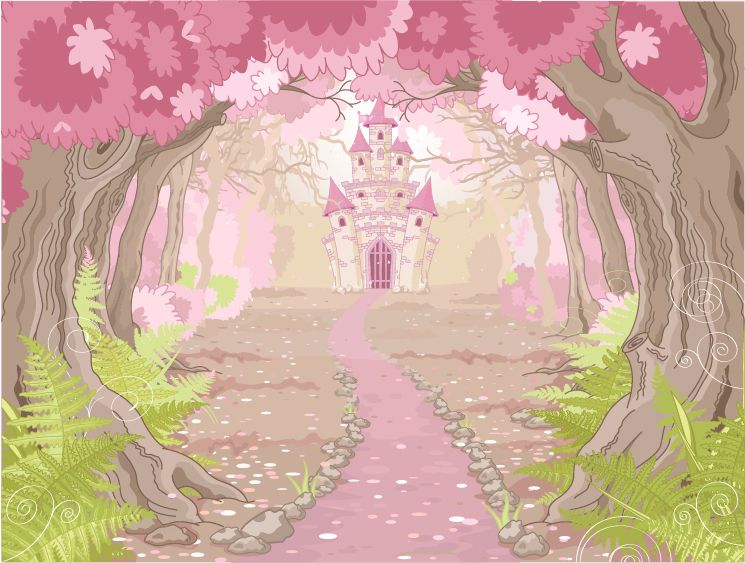 Fantasy castle wallpaper Mural in your room