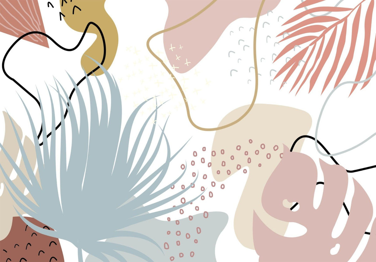 Colorful Leaves Wallpaper Murals in your room — zoomed