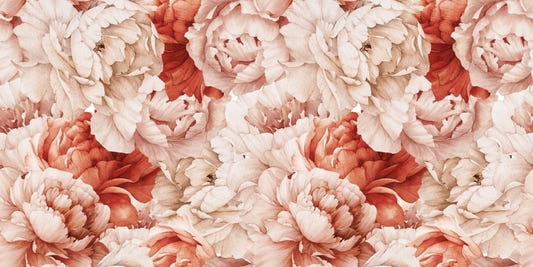 Shameless Peonies Florals Peel and Stick Wallpaper Murals