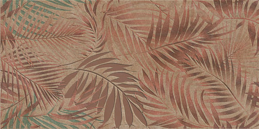 Tropical Copper Leaves Wallpaper Murals