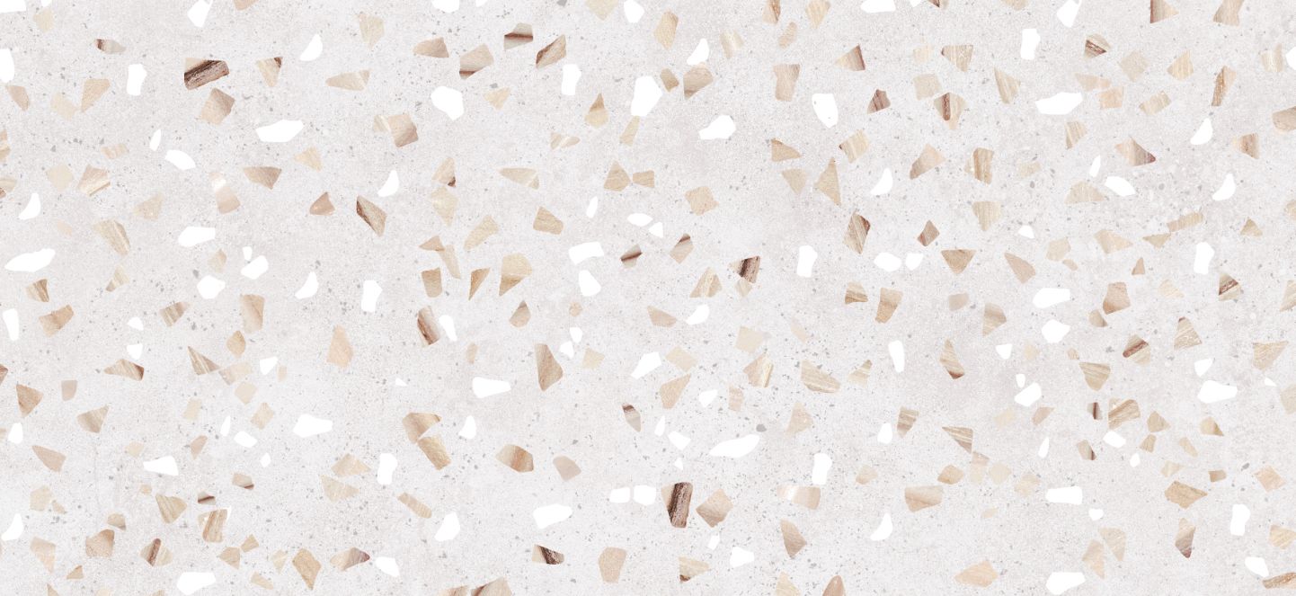 Terrazzo Marble Tile Wallpaper Mural in your room — zoomed