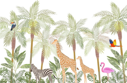 Safari Wild Animals Wallpaper Murals