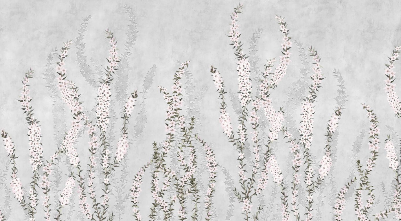 Soft floral wallpaper for nature-inspired decor