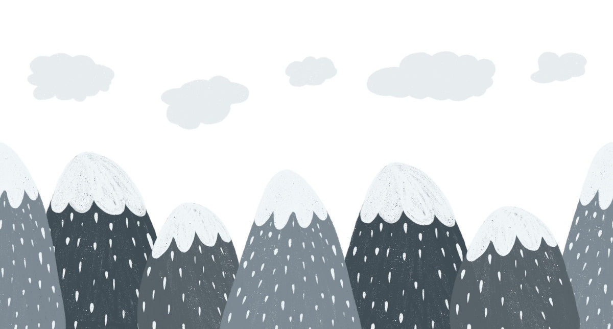 Scandinavian Mountain Wallpaper Mural in your room
