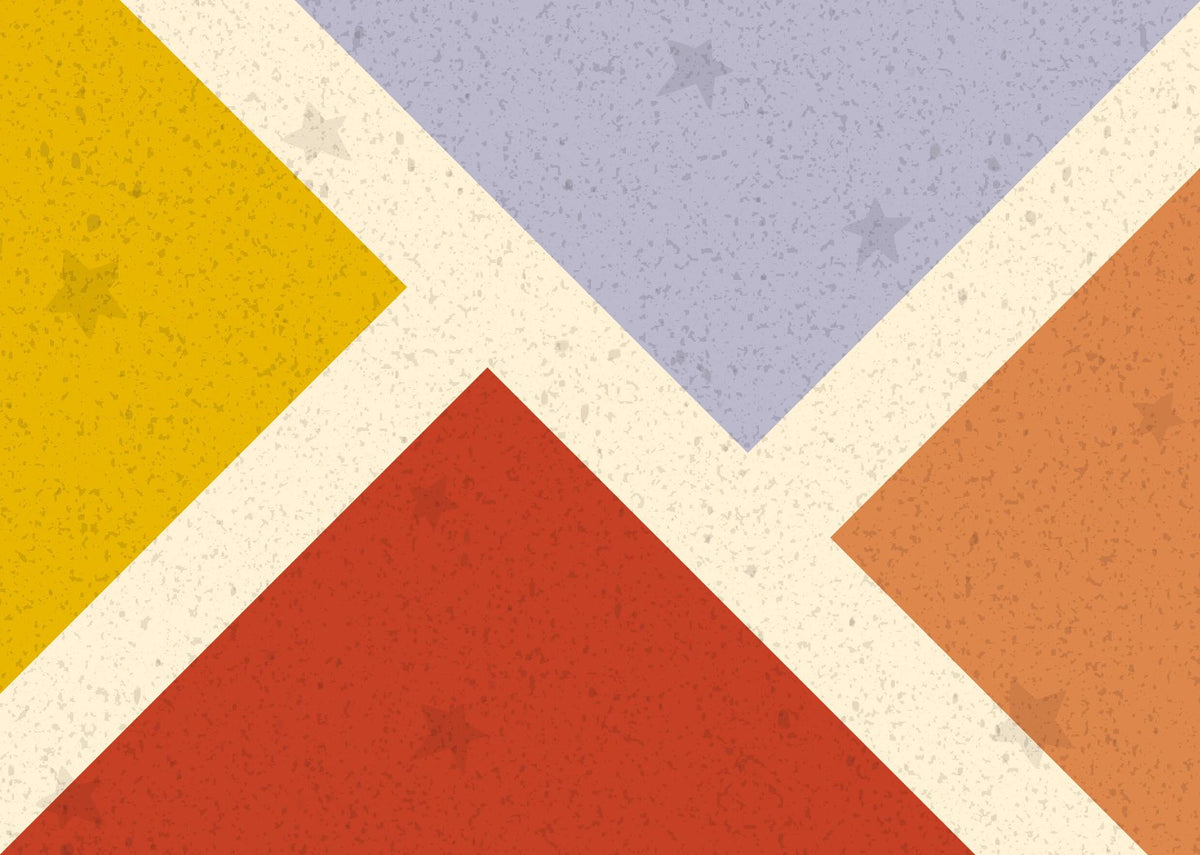 Colorful square design Wallpaper Murals