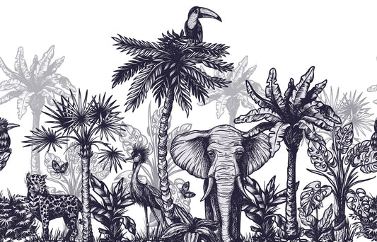Sketchy Forest Wallpaper Murals