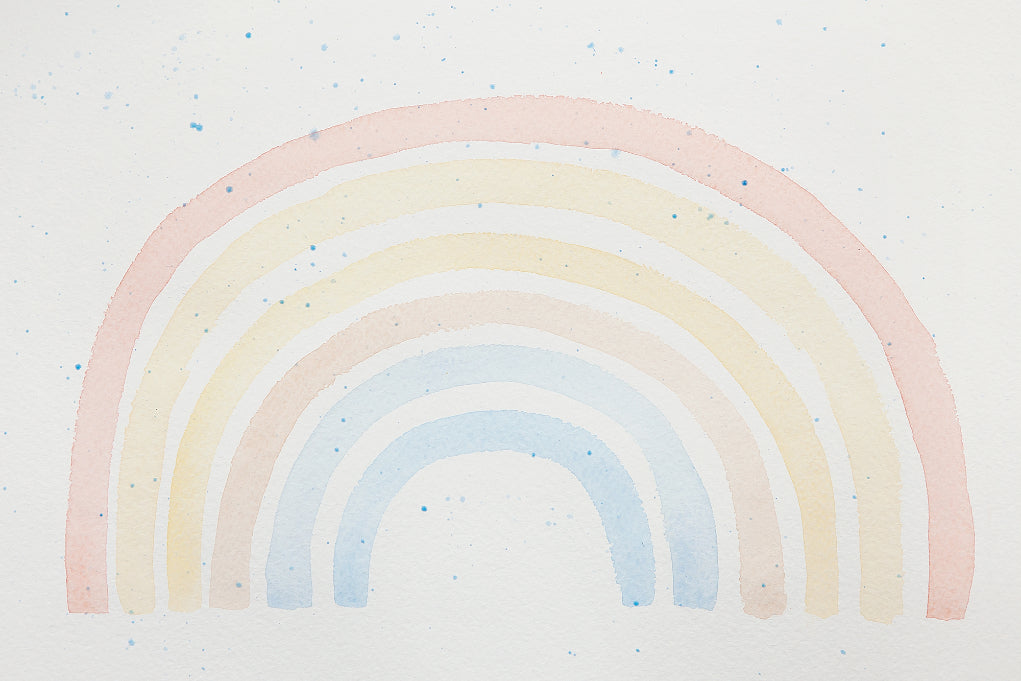 Watercolor Rainbow Wallpaper Murals in your room
