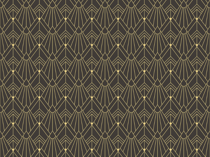 Abstract Art Deco Seamless Modern Tiles Pattern Wallpaper in your room — zoomed