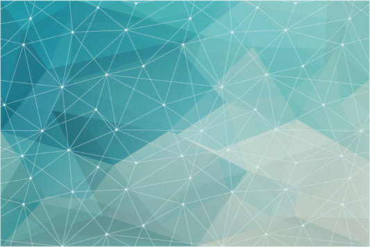 White and Blue Geometric Line Wallpaper
