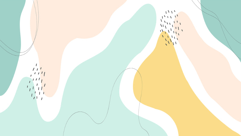 Beautiful Pastel Color Shapes Wallpaper Mural