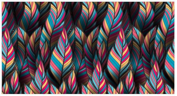 Tropical Feather Fantasy Wallpaper in your room