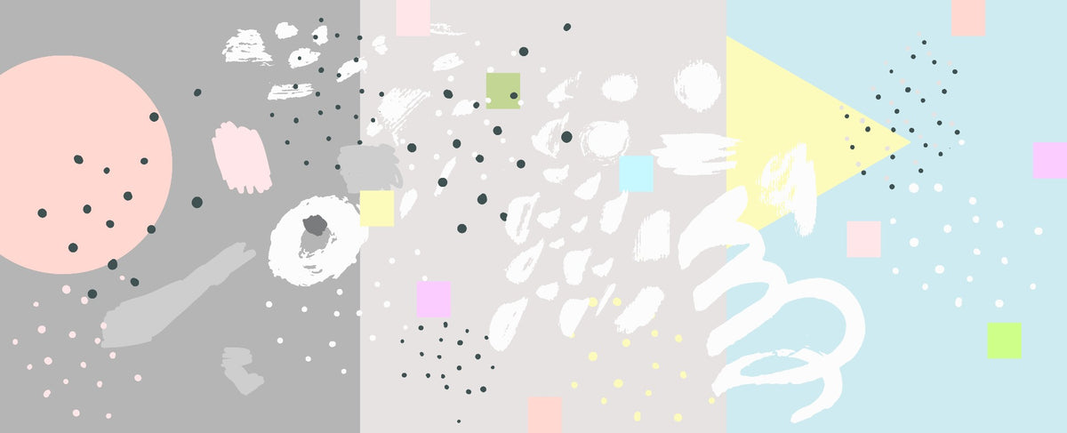 Abstract Art Design Brush Stroke Wallpaper Mural in your room