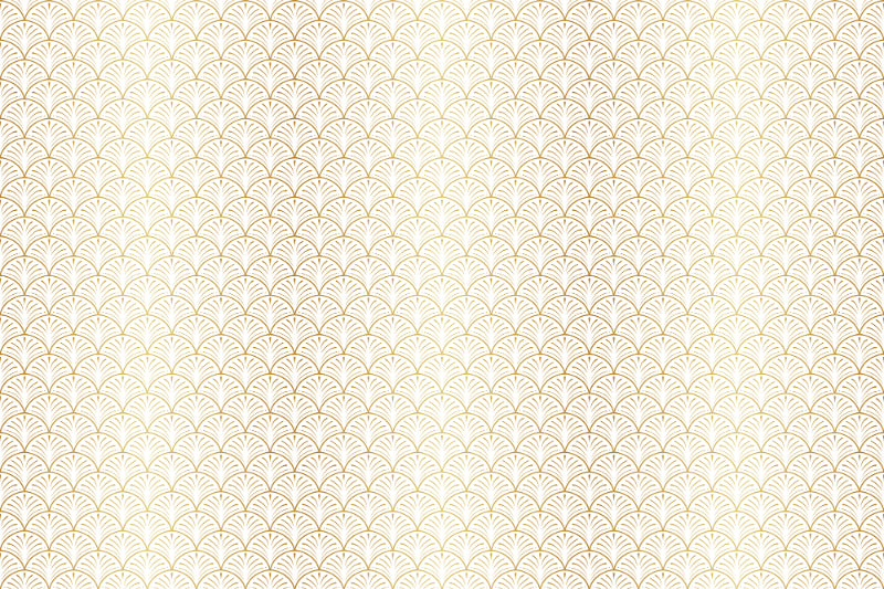 Arch Design Gold Art Deco Wallpaper in your room — zoomed