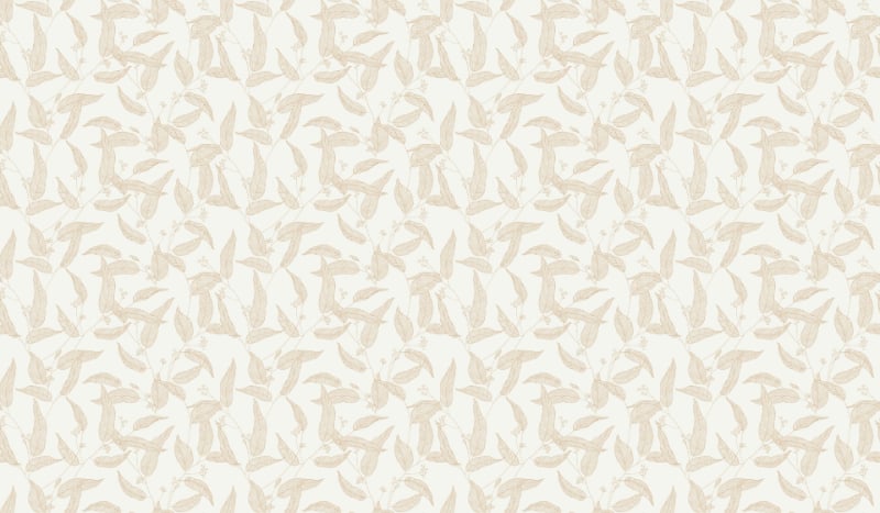 Line Art Ink Drawing Leaves Wallpaper in your room — zoomed