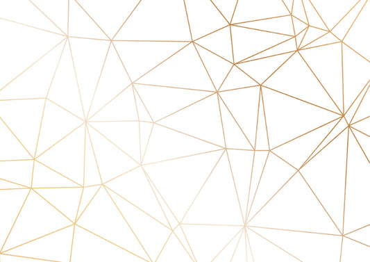 Gold Polygonal Strip Geometric Wallpaper Murals