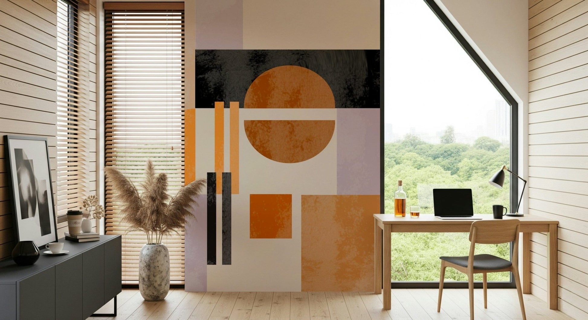 Geometric Abso Light Geometry artwork, clean design wall paper.