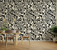 Abstract psychedelic ink spill style wall wallpaper.
