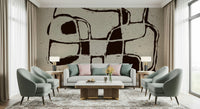 A classic abstract design wallpaper for walls.