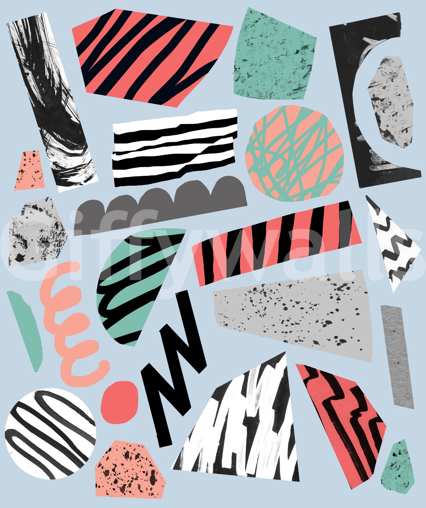 A high-quality minimalist wall mural for walls.

