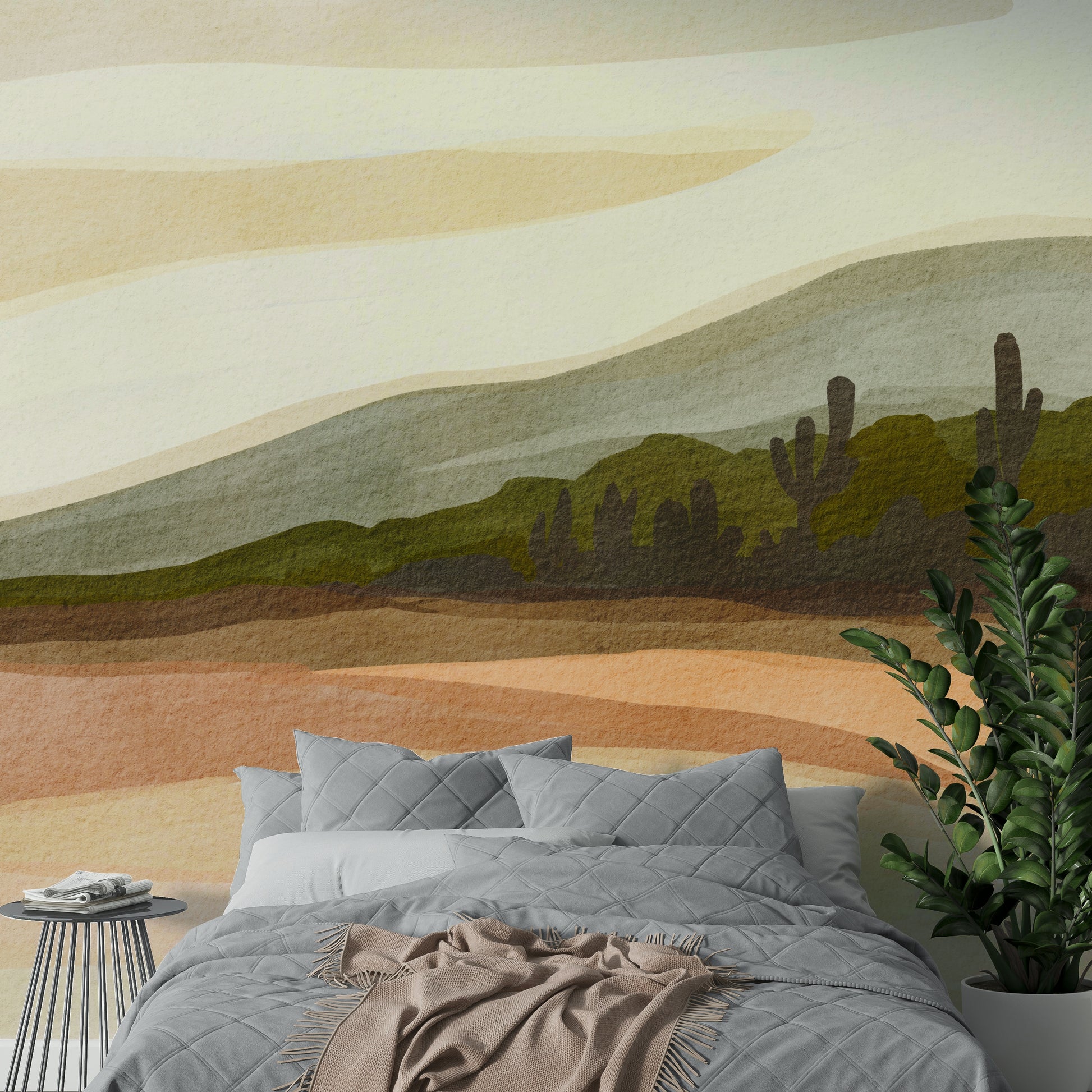 Unique desert art wallpaper

