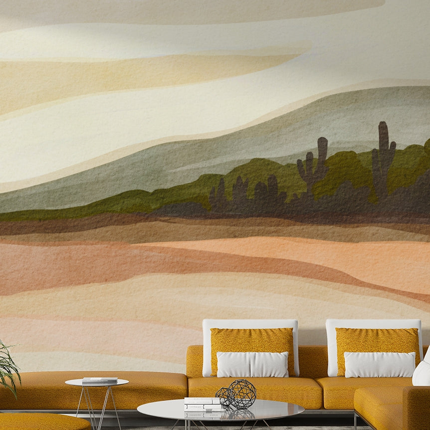 Easy install nature mural

