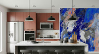 A serene flowing design wall mural for your decor.

