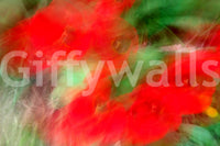Red blossom with green leaves wallpaper

