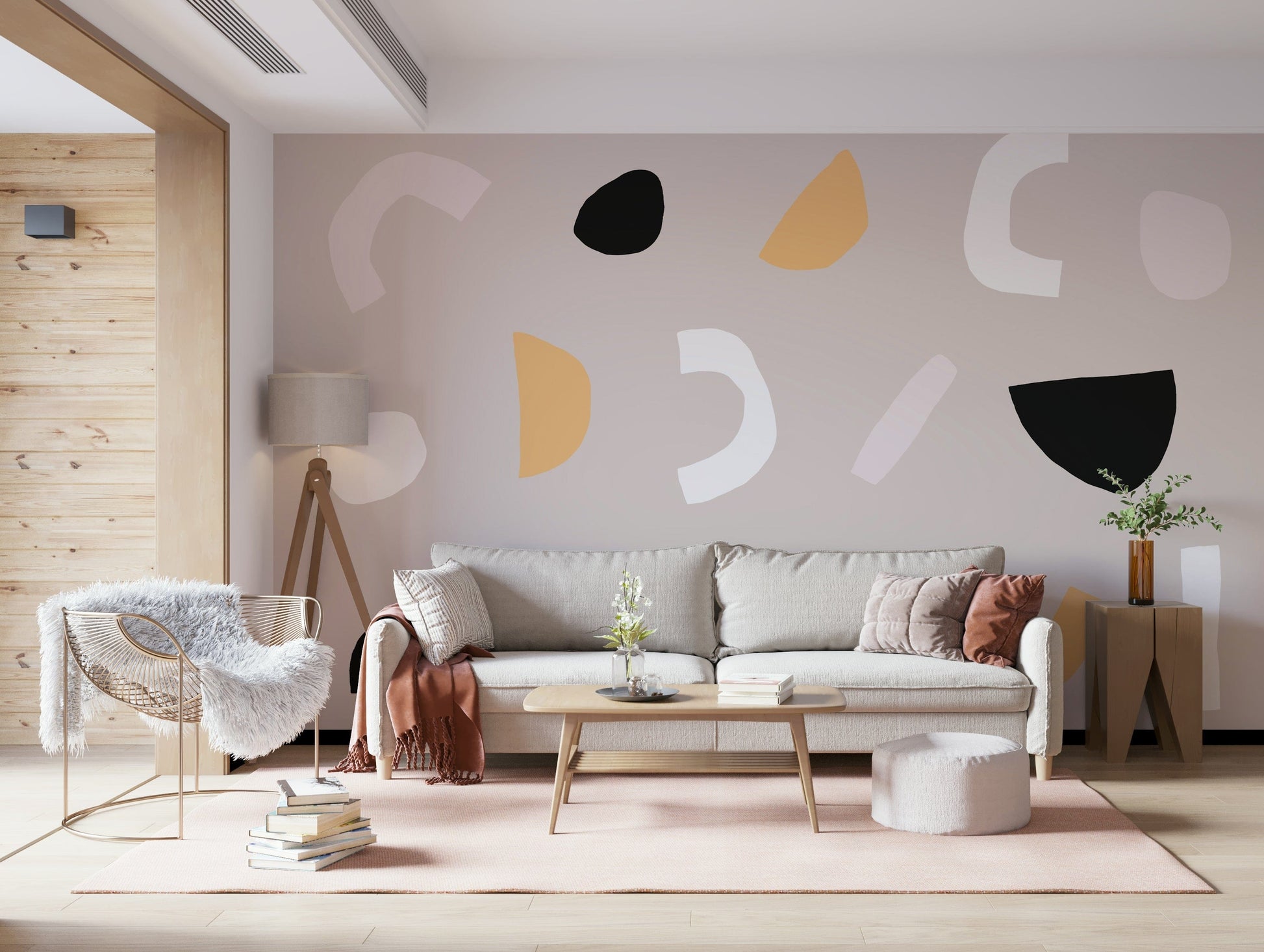 A classic abstract design wallpaper for walls.