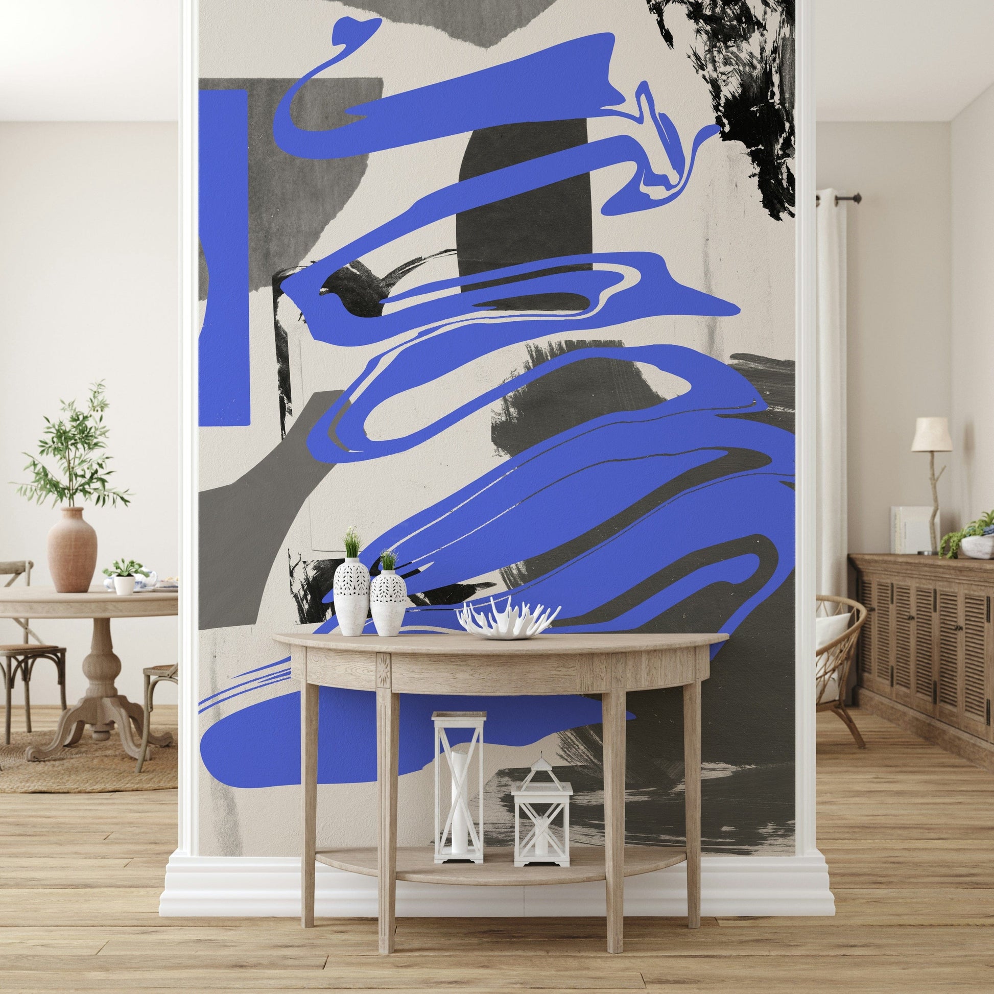 Ethereal abstract smoke and mirror blend, perfect for creative spaces