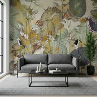 An artistic nature inspired mural for home decor.

