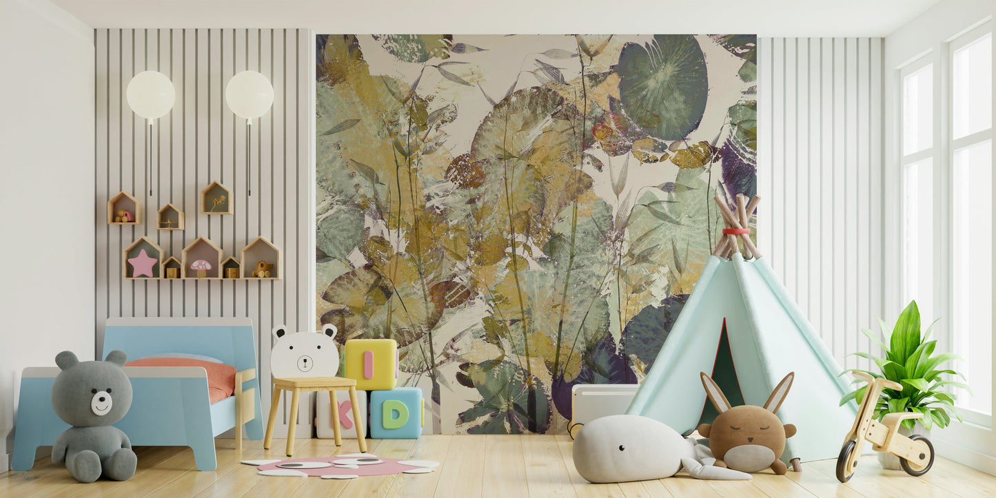 A classic botanical wallpaper for walls.

