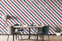 Contemporary Abstract Lines Mural
