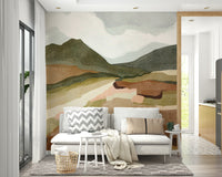 Living room abstract wallpaper

