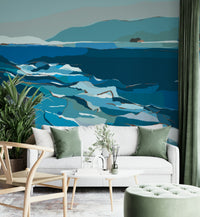 Living room abstract wallpaper


