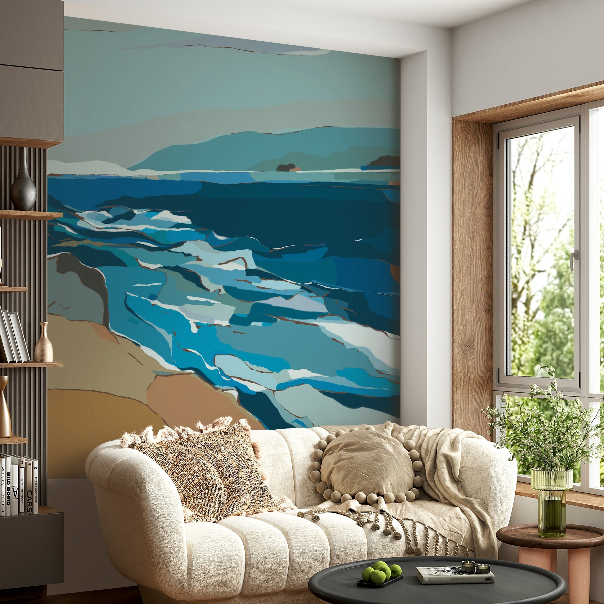 Bedroom ocean mural

