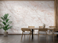 Pink Gold Marble Metallic Wallpaper Mural - Giffywalls