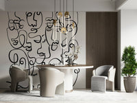 Abstract Portraits Wall Mural
