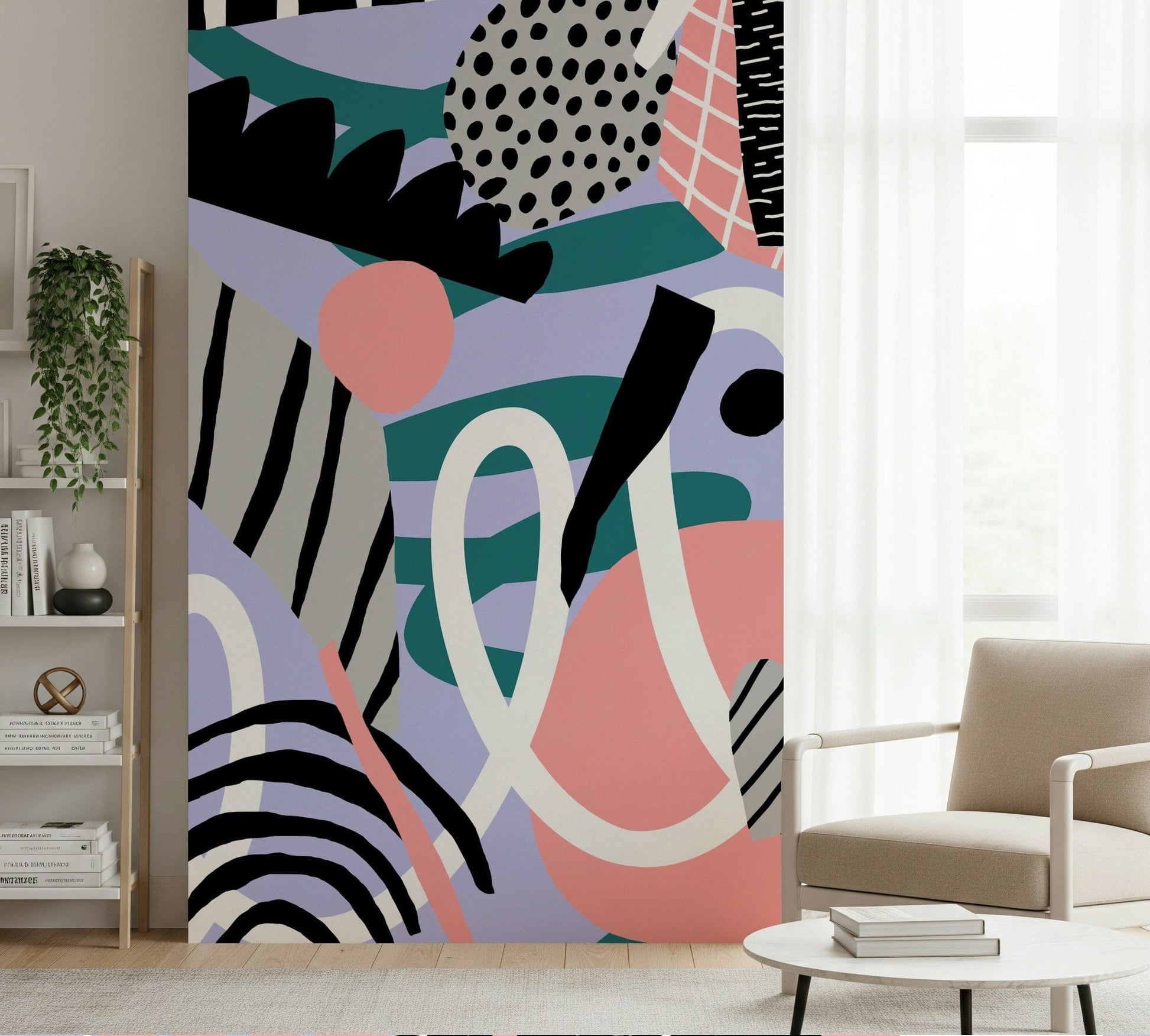 A contemplative soft focus wallpaper mural for a feature wall.

