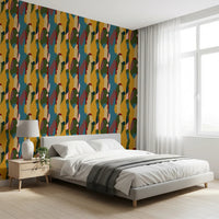 Smooth, rounded forms characterize this Abstract Shapes Modern Geometry Wallpaper.