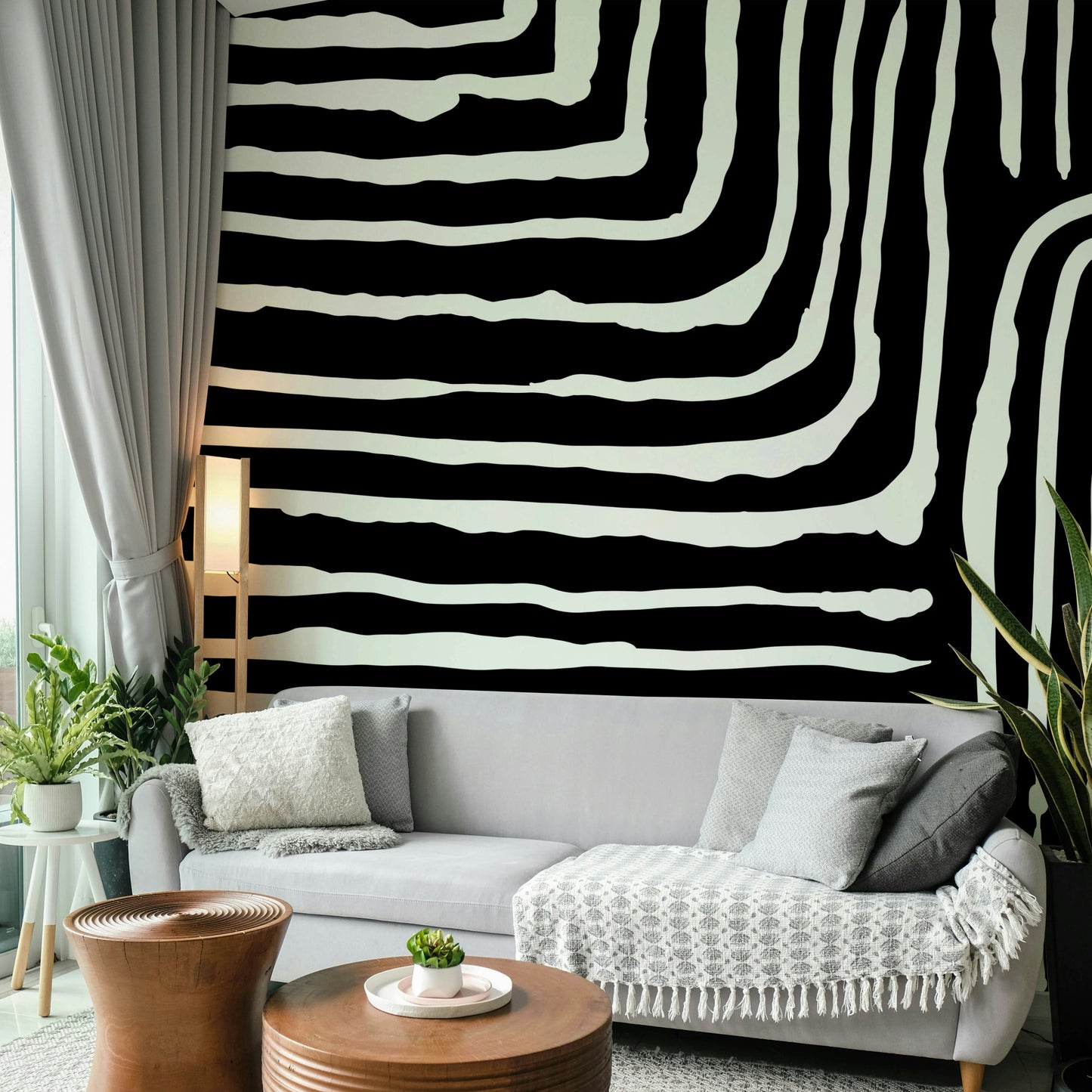 Abstract Stripe Wall Mural