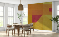 Artistic Abstract Study in Yellow composition, modern living spaces.
