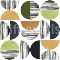 The Abstract Sunscapes mural makes a sophisticated and subtle statement.

