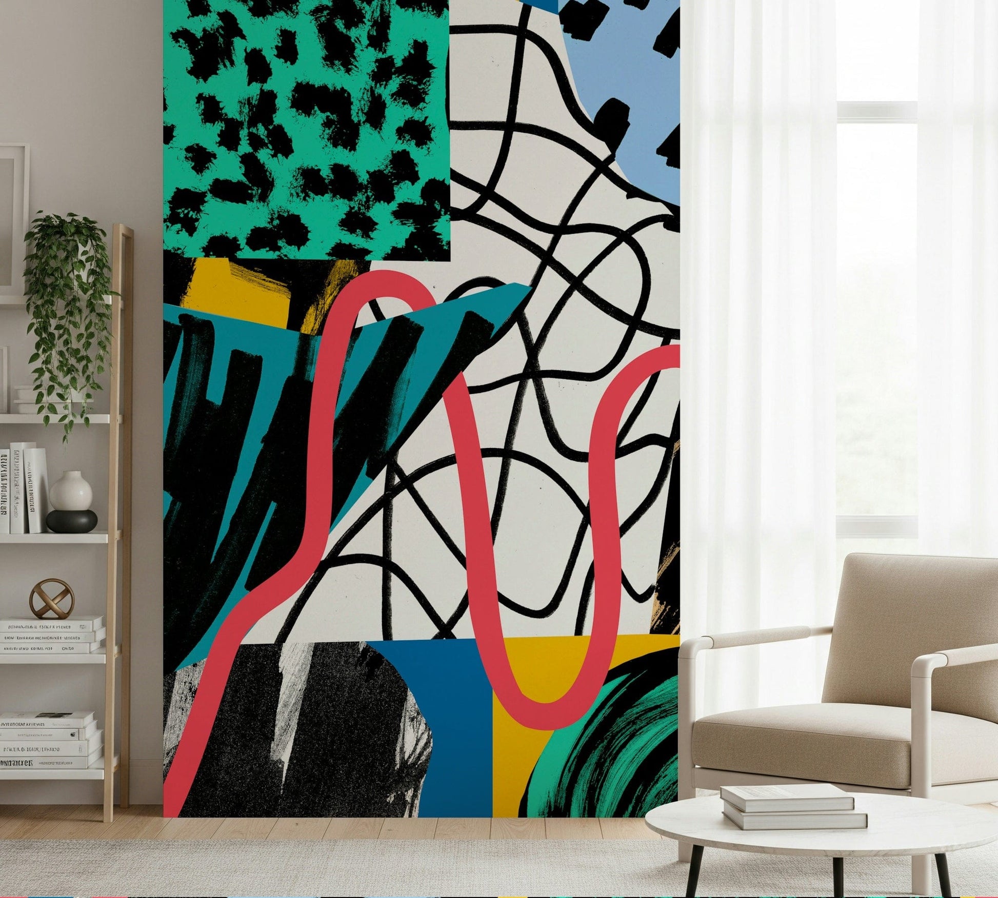 A classic abstract design wallpaper for walls.

