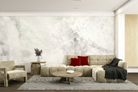 A beautiful modern art wall mural for a living room.

