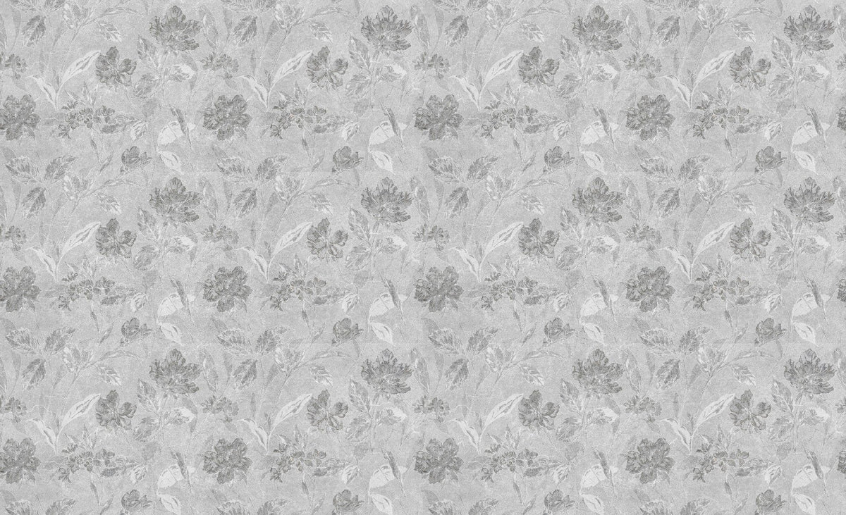 Vintage Art Flower Wallpaper Mural in your room — zoomed