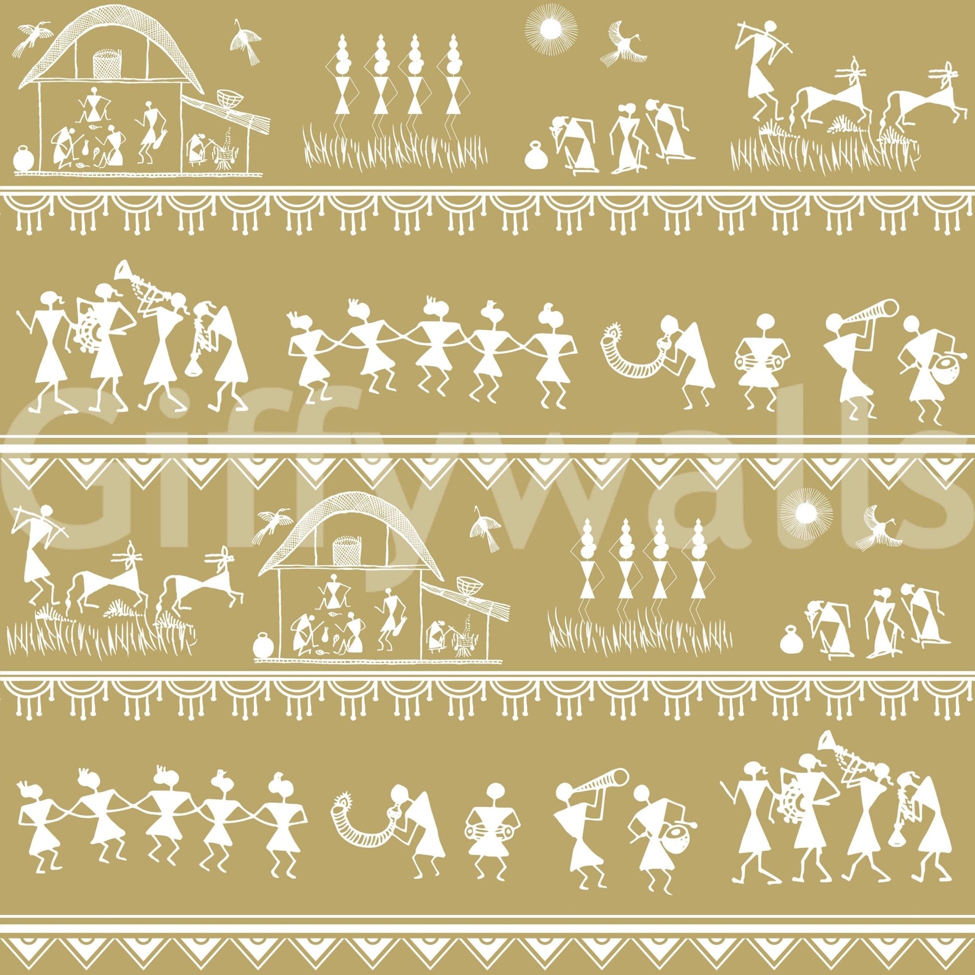 Adivasi Chronicles Wall Mural