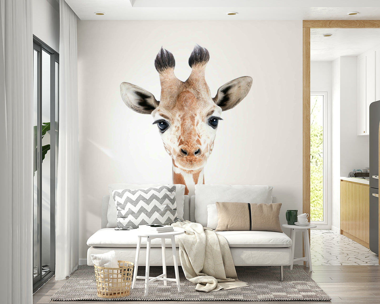 Baby Giraffe Wall Mural